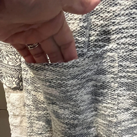 Anthropologie Saturday Sunday Size Small gray white long sleeve dress - Picture 7 of 12